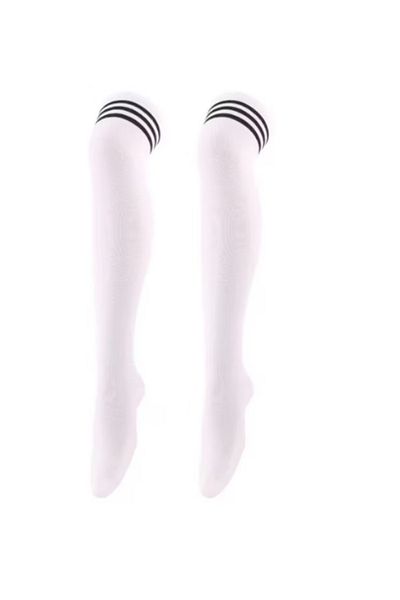 OEM Women's long over-the-knee socks, white