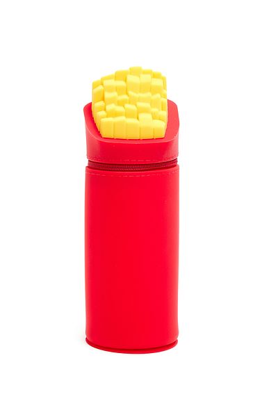 R&B Red Silicone Pencil Case