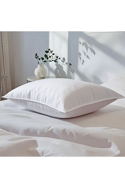 Pucioasa Hotel pillow, cotton percale 50 × 70 cm, Luxury, microgel filling, white