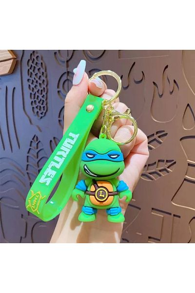 Wolawood Ninja Turtles Keychain Cute Figured Silicone Bag Ornament Colorful Accessory Gift Character
