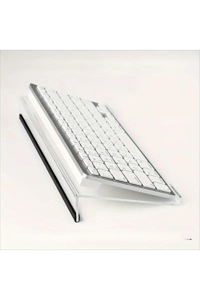 Choice Transparent Acrylic Computer Keyboard Stand Clear Keyboard Riser Lift Tray Non-slip Transparent Desk