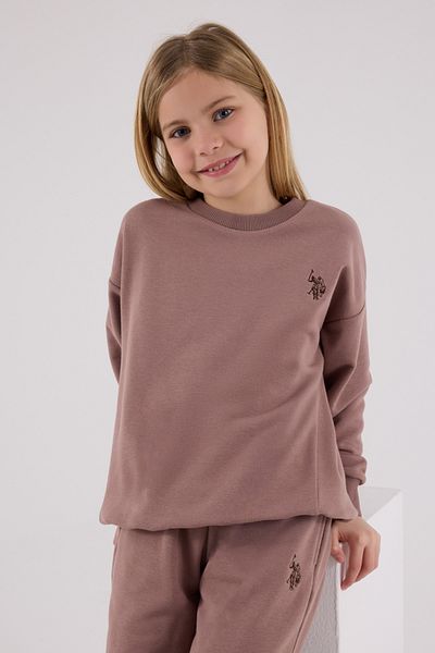 U.S. Polo Assn. Σετ αθλητικής φόρμας με άδεια για κορίτσια κάτω από 2 τεμάχια