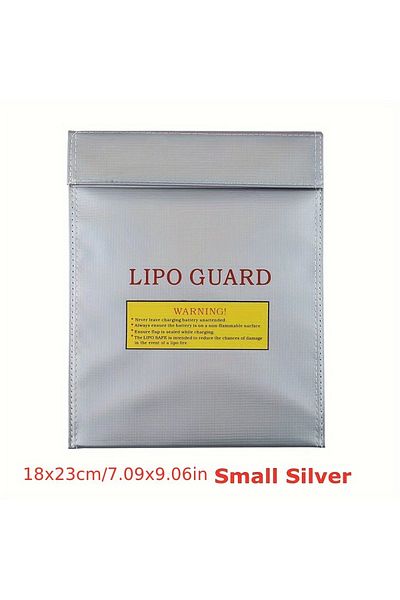Choice Silver-S Lithium Battery Explosion - Proof Bag: High Temperature Resistant Storage Protection Bag, S