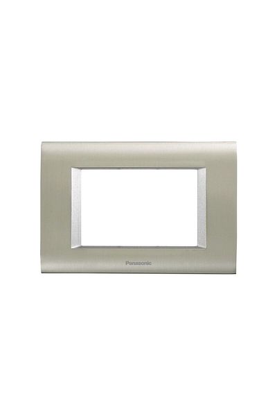 PANASONIC Ramă modulară 3M Sistema Inox Mat + Alb Metalizat