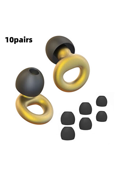 Choice 10 مجموعات من سدادات الأذن الهادئة من Golden HUAK لتقليل الضوضاء أثناء...