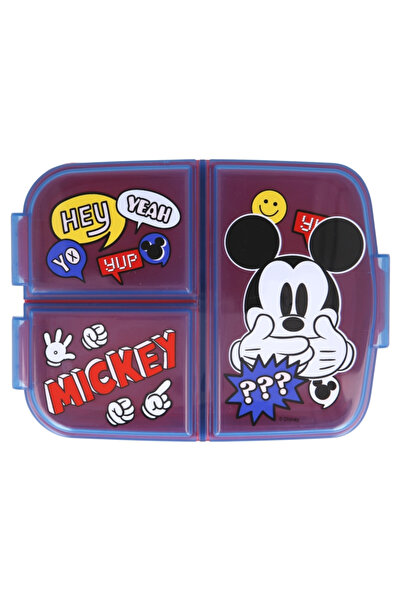 Mickey Mouse Cutie sandwich, multicompartimente, multicolor, fara BPA, Mickey Mouse
