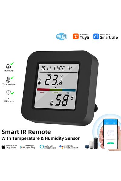Choice IRTP Tuya WiFi Temperature And Humidity Sensor IR Universal Remote Control Smart Life App Control Wo