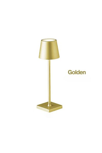 Choice Golden Wireless LED Table Lamp 3-Level Dimmable Touch Desk Night Light USB Rechargeable For Room Stu