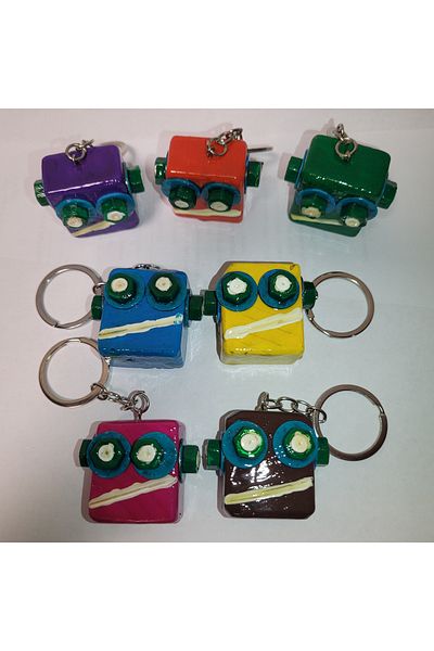 STE Pocket Robot” – Handmade Robot Keychain (5 X 4 X 2 cm)