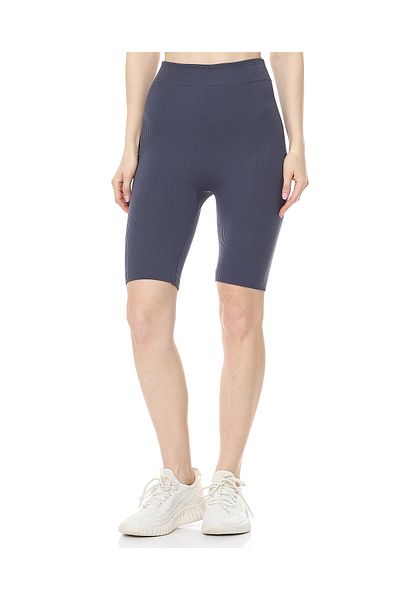 R&B Charcoal RIBBED CYCLING SHORTS-S-XL