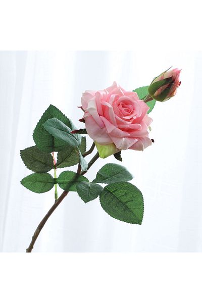 Choice 1pc Pink Artificial Flowers Big Silk Roses Beautiful Branch Vases for Home Wedding Decoration Valent