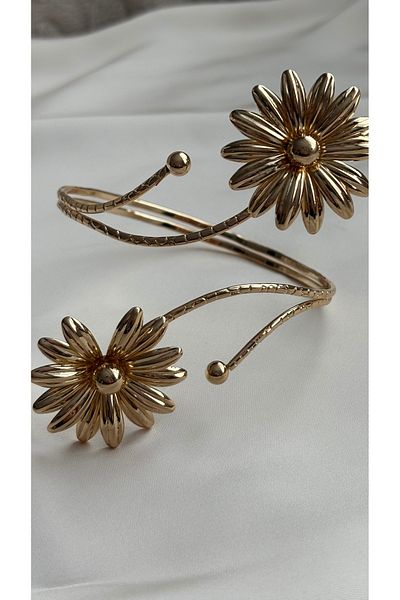 Limerence Large Flower Armcuff, Flower Arm Bracelet