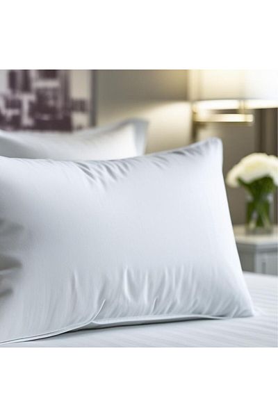 Pucioasa Hotel pillow, cotton percale 50 × 70 cm, anti-allergic, white