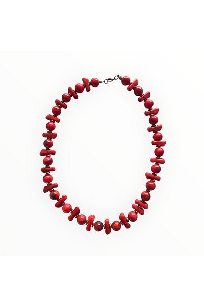 Great Fast Bohemian Fire – Root Chakra Compatible Red Handmade Necklace