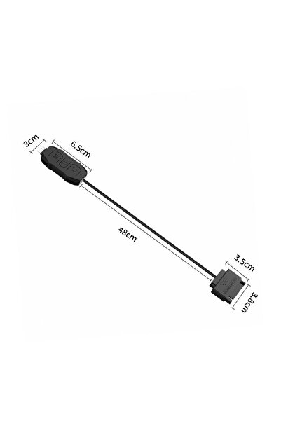 Choice black LDPCSJARGBController 5V 3pin To SATA Power Supply Mini RGB Controller 3PIN Hub For Computer Cp