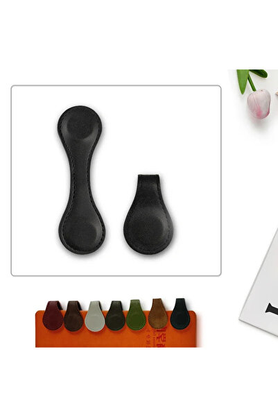 Vikefon B1 جديد من الجلد الطبيعي PU علامة مرجعية مغناطيسية مزدوجة الجوانب مع مشبك مغناطيسي لدفتر ملاحظات صفحة الترقيم