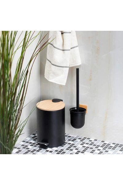 JOTTA Toilet brush with container and self-adhesive holder, Scandic