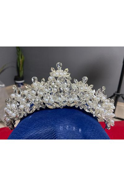 RENGARENG Bridal Tiara with Pearl