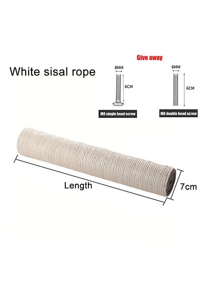 Choice 25cm White sisal Cat Scratching Post for Cat Tree Tower DIY Cat Climbing Frame Replacement Post Sisa