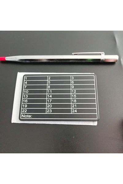 Choice black An aluminum alloy cryptocurrency codebook and a metal marker pen suitable for cryptocurrency B