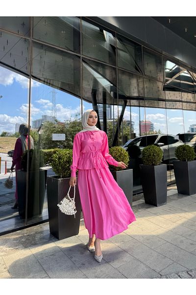 butik hira Skirted Shirt Suit