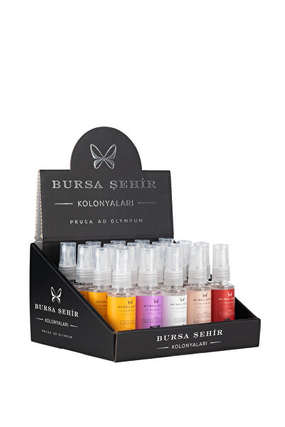 BURSA ŞEHİR KOLONYALARI Kolonya Seti, 45 Ml, (ALTIN LİMON, MİSİ SİYAH INCİR Ç...