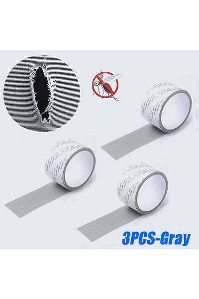 Choice 3PCS-Grey Window Screen Tape Anti-mosquito Screen Repair Subsidy Door Curtain Mosquito Net Hole Patc
