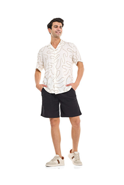 R&B أسود MCF-WOVEN SHOTS-S-XXL