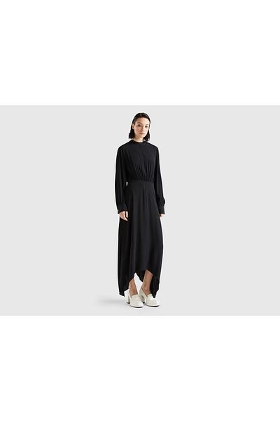 United Colors of Benetton Long Ultra-Smooth Viscose Dress