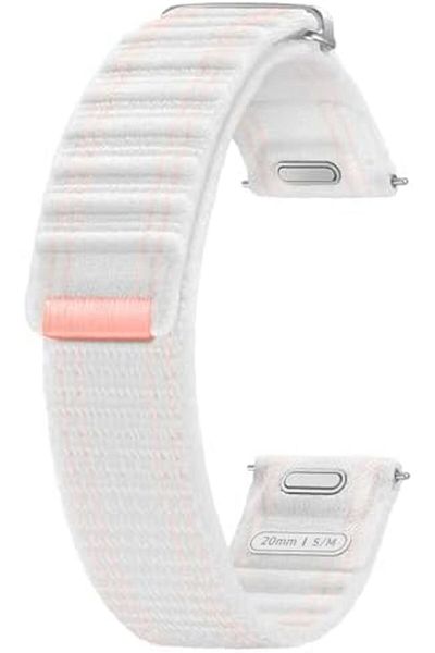 Samsung Galaxy Official Fabric Band (S/M) for Galaxy Watch7, Pink White