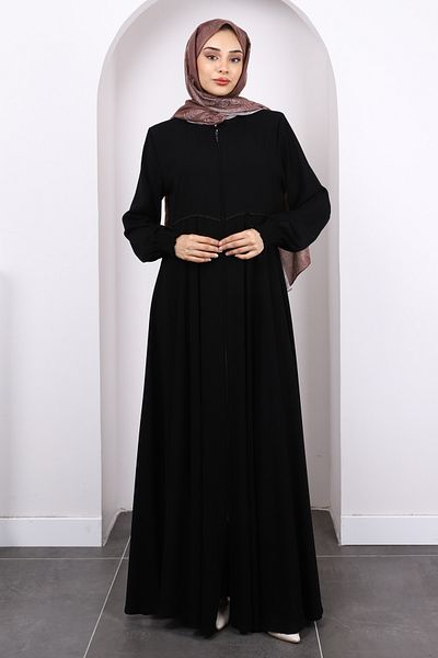 İmajButik Μαύρο μανίκι Gipeli με φερμουάρ Ferace