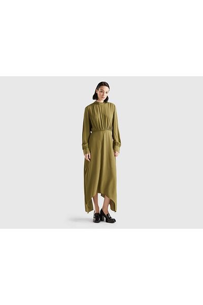 United Colors of Benetton Long Ultra-Smooth Viscose Dress