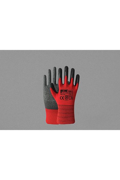 CMC Tools 1713 Red Latex Work Gloves Size 10 (6 Pairs)