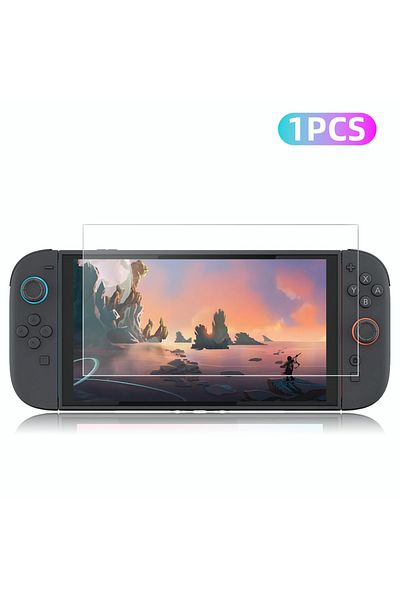 Choice 1 PCS Screen Protector Tempered Glass for Switch Nintendo 2 Model 2025，Transparent HD Clear Anti-Scr
