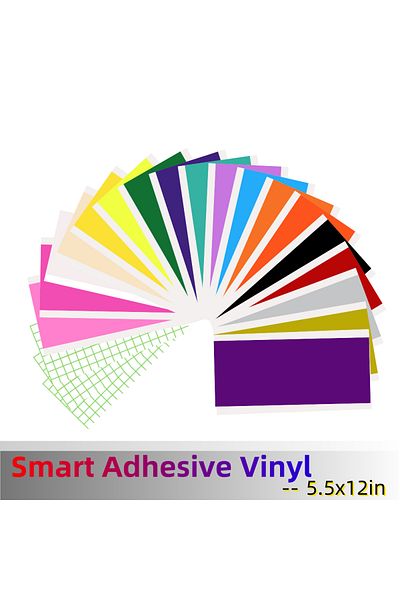 Choice 21PC-SV140 21PC smart adhesive vinyl sheets for Cricut Joy,suitable for DIY Valentine's Day gift to