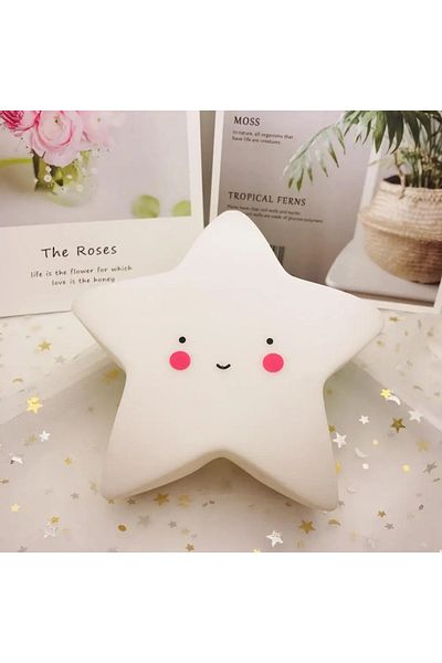 Choice White Mini LED Night Light Cartoon Fantasy Star Moon Interior Lighting Bedside Light Baby Room Decor