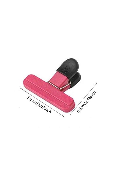Choice 3PCS pink 3PCS T-type Food Sealing Clip Snack Package Strong Sealing Clip Leak-proof Moisture-proof