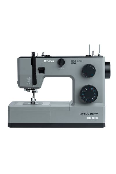 Minerva Masina de cusut electromecanica HS 1000 Heavy Duty , 34 programe, 850 imp/min, 100W, Gri