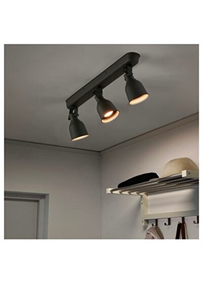 IKEA Hektar koyu gri spot lamba 3 spotlu