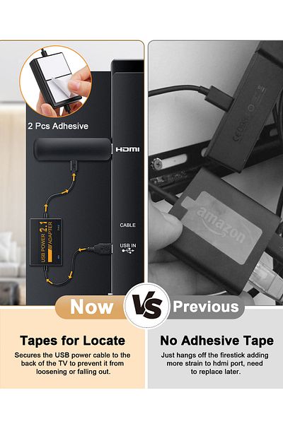Choice 1PC Professional Network Card Adapter 1800mAh Micro USB Power for Amazon Fire TV Sticks Firestick Ad
