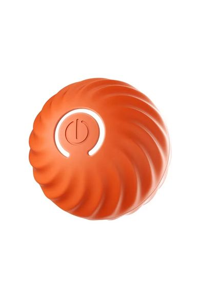 Choice Orange Automatic Moving Dog Toy Ball Smart USB Jumping Rotating Interactive Dog Chew Toy Ball for Pu