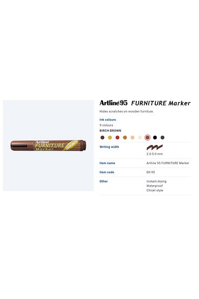 artline Wooden Touch up Pen |   Furniture Repair and Touch up Paint Birch - Birch (Ek95)