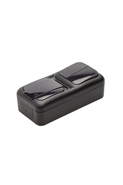 Viko by Panasonic Schuko Socket + Switch IP54 Black Palmiye Viko