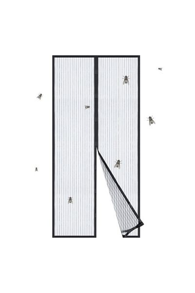 ZanaCasei Tactice Set of 2 Magnetic Closing Meshes for Doors, Anti-Insect, 210 x 100 cm