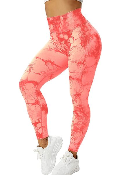 Fizion Marble graphic fitness shapewear pants, Pink