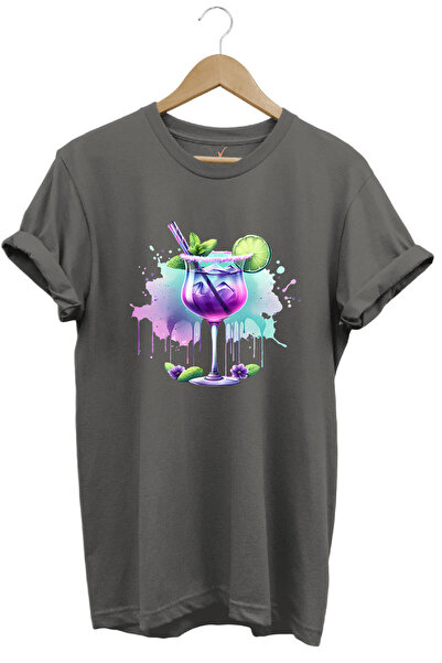 WİDİ Tricou unisex cu croiala normală, 100% bumbac, imprimat de vară, cu tema...