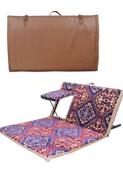 N2Y Kadi One Ground Chair for Camping and Trips with Foldable Adjustable Backrest 106*75 cm