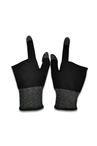 Vikefon black Upgrade 2pcs Finger Thumb Sleeve Gloves For Gamer Non-scratch Mobile Gaming Gloves Gaming Acce