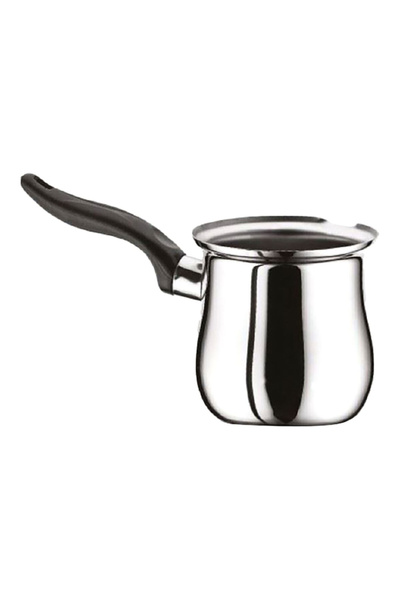 Hascevher إبريق قهوة فاخر من الفولاذ المقاوم للصدأ بمقبض مقاوم للحرارة سعة 250 مل