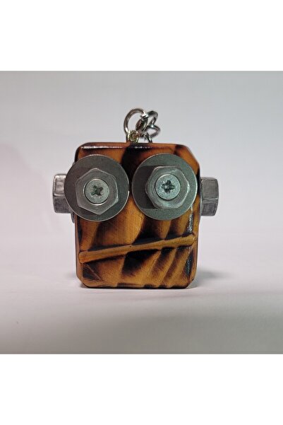 STE "جيب الروبوت" - سلسلة مفاتيح روبوت مصنوعة يدويًا (5 × 4 × 2 سم)